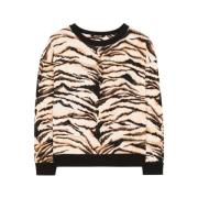 Vrijheid-Print Sweatshirt Ronde Hals Lange Mouwen Roberto Cavalli , Mu...