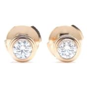 Pre-owned Metal earrings Cartier Vintage , Pink , Dames