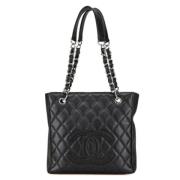 Pre-owned Leather chanel-bags Chanel Vintage , Black , Dames