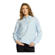 Lichtblauwe Shirt Blouse Edvian.Es25 2-Biz , Blue , Dames