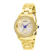 Gouden Wijzerplaat Dames Quartz Horloge Invicta Watches , Yellow , Dam...