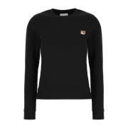 Stijlvolle Sweatshirt voor een Moderne Look Maison Kitsuné , Black , D...