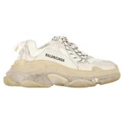 Pre-owned Polyester sneakers Balenciaga Vintage , White , Dames