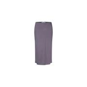 Violet Bias Cut Midi Rok Samsøe Samsøe , Gray , Dames