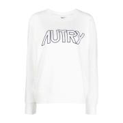 Witte Sweatshirt voor een stijlvolle look Autry , White , Dames