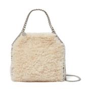 Faux-Fur Chain-Link Schoudertas Stella McCartney , Beige , Dames