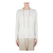 Vanille Knoopvest Brunello Cucinelli , White , Dames