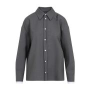 Elegante Grijze Shirt Comfort Stijl Marni , Gray , Dames