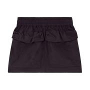 Zak Zwart Elastische Taille Shorts Diesel , Black , Dames