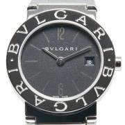 Pre-owned Stainless Steel watches Bvlgari Vintage , Black , Dames