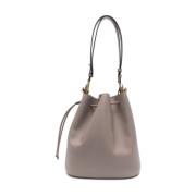 Schoudertas met trekkoord in Taupe Grijs Furla , Gray , Dames