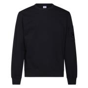 Blauwe Crewneck Sweatshirt met Lenszak C.p. Company , Blue , Heren