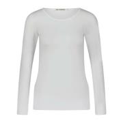 Katoenen Shirt met Lange Mouwen Comfort Fit Lis Lareida , White , Dame...