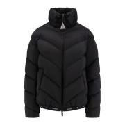 Gewatteerde jas met elastische band Moncler , Black , Dames