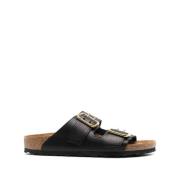 Stoere Zwarte Arizona Sandalen Birkenstock , Black , Dames