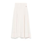 Crème Rok Dameskleding Elisabetta Franchi , Beige , Dames