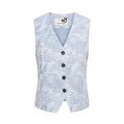 Gewatteerde Vest met Capuchon &Co Woman , Blue , Dames