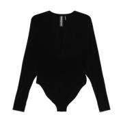 Zwarte Dolman Mouw Top Norma Kamali , Black , Dames