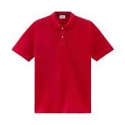 Rode Polo Woolrich , Red , Heren