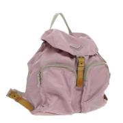 Pre-owned Nylon backpacks Prada Vintage , Pink , Dames