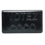 Pre-owned Leather wallets Chanel Vintage , Black , Dames