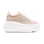 Roze Interwoven Chunky Sneakers Casadei , Pink , Dames