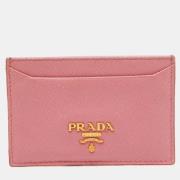 Pre-owned Leather wallets Prada Vintage , Pink , Dames