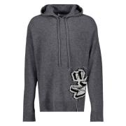 Chunky Graff Hoodie Off White , Gray , Heren