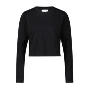 Klassiek Logo Langarmshirt Loulou Studio , Black , Dames