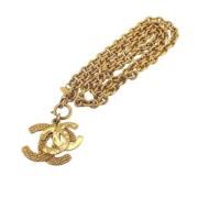 Pre-owned Metal chanel-jewelry Chanel Vintage , Yellow , Dames