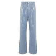 Denim Pailletten Modieuze Stijlvolle Kleding Federica Tosi , Blue , Da...