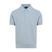 Blauw Poloshirt Stijlvol Ontwerp Brioni , Blue , Heren