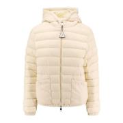 Hoodie met iconische patch Moncler , Beige , Dames