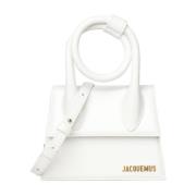 Witte Mini Tas met Strikdetail Jacquemus , White , Dames