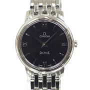 Pre-owned Stainless Steel watches Omega Vintage , Black , Dames