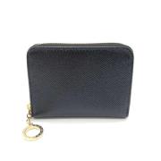 Pre-owned Leather wallets Bvlgari Vintage , Black , Dames