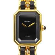 Pre-owned Stainless Steel watches Chanel Vintage , Black , Dames