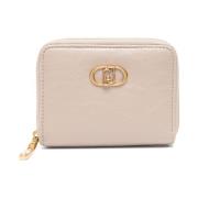 Beige Portemonnee met Logoplaatje Liu Jo , Beige , Dames