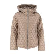 Gewatteerde Lichtgewicht Donsjas met Capuchon Parajumpers , Beige , Da...