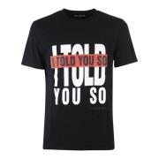 Zwarte I Told YOU SO Shirt Neil Barrett , Black , Heren