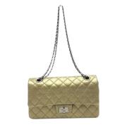 Pre-owned Leather chanel-bags Chanel Vintage , Yellow , Dames