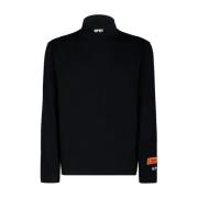 Zwart Logo Patch T-Shirt met Lange Mouwen Heron Preston , Black , Here...