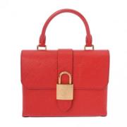 Pre-owned Leather handbags Louis Vuitton Vintage , Red , Dames