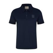 Donkerblauw Polo Shirt met Rits Joop! , Blue , Heren