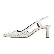 Witte Alora Mid Slingback Pumps Michael Kors , White , Dames