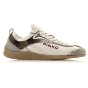 Zilveren Platte Schoenen Pinko , Gray , Dames