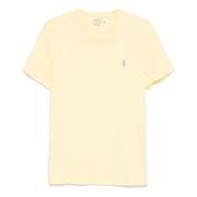 Geborduurde Slim Fit Katoenen T-shirt Polo Ralph Lauren , Yellow , Her...