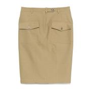 Beige Rok Verhoog Garderobe Essentieel Tom Ford , Green , Dames