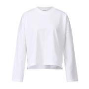 Logo Longsleeve Shirt Closed , White , Dames