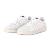 Zachte leren sneaker met logo detail Axel Arigato , White , Dames